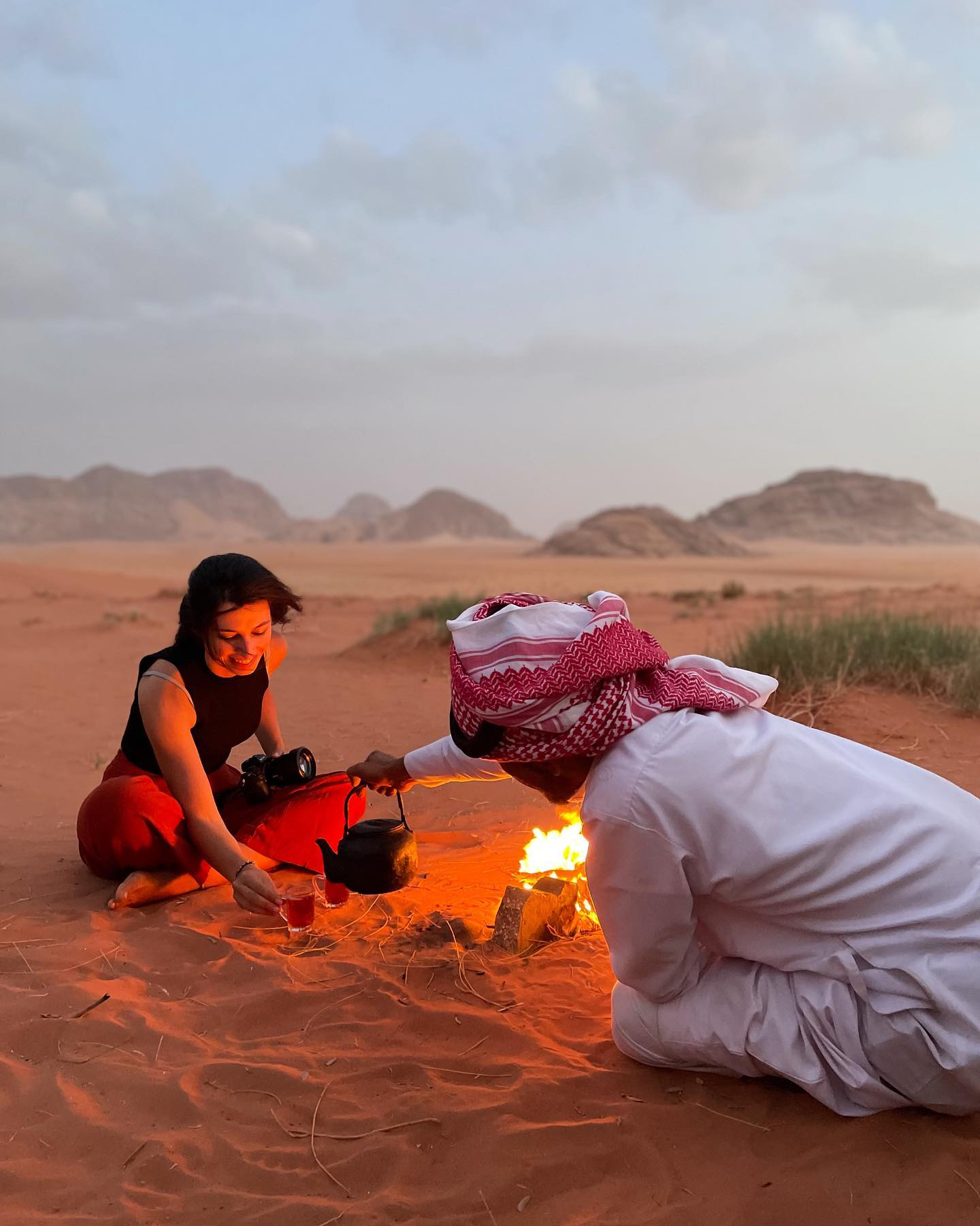 Murad guiding tourists